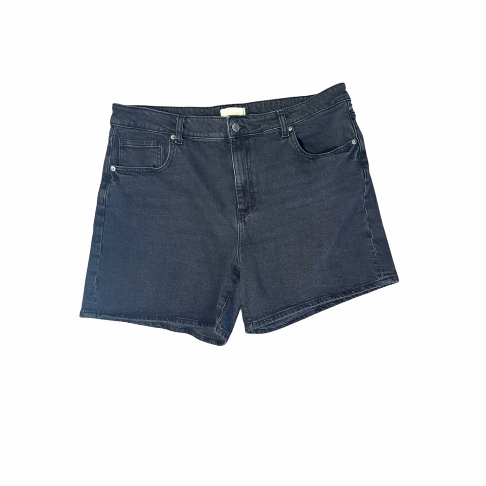 H&M Women's BlackDenim Hi-Rise Shorts